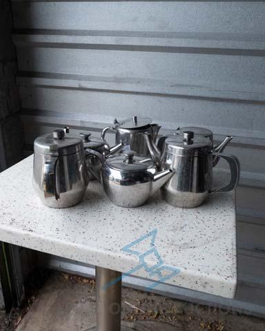 Assorted Metal Tea Pots (6)