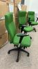 3 Green Executive Adjustable Office Chairs - 2