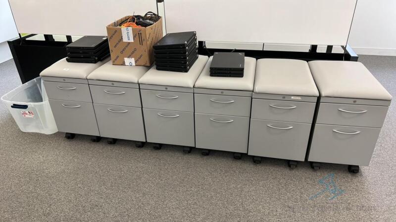 8 Pedestal Filing Cabinets