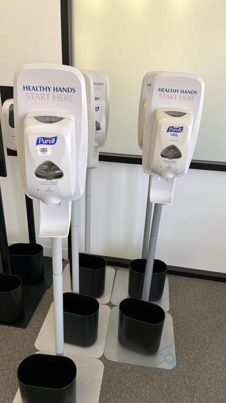 5 Purell Automatic Hand Sanitizer Dispensers