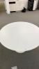 47” White Round Table - 2