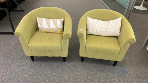 2 Green Sitting Chairs