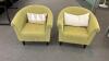 2 Green Sitting Chairs