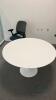 47” White Circular Table