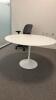 47” White Circular Table - 2