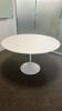 47” White Circular Table