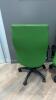 6 green adjustable office chairs - 4