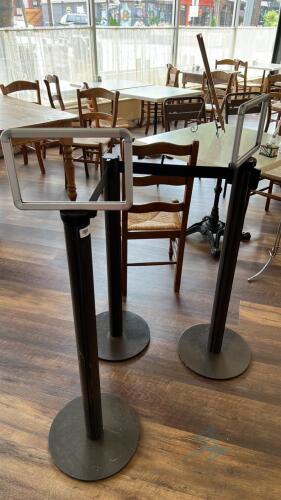 (3) Stanchions