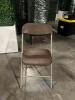 (142) Brown Folding Chair