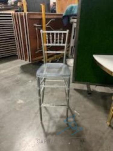 (64) Clear Chiavari Barstools