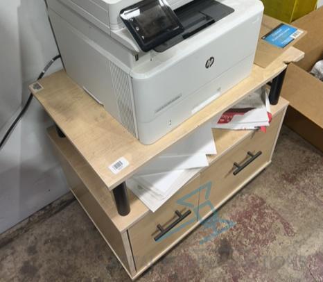 Printer stand with drawers