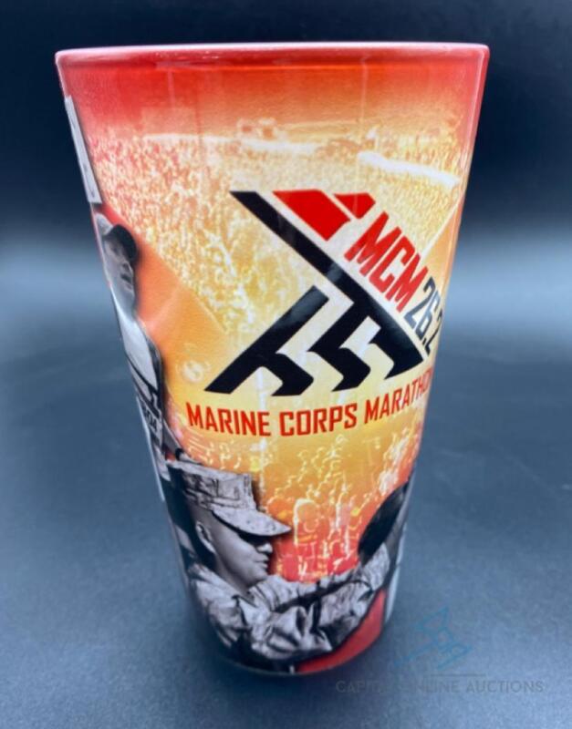 12 Marine Corps Marathon 16 oz Glasses