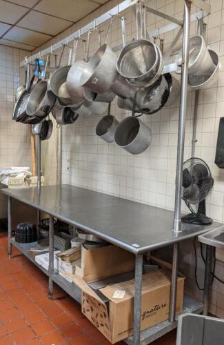 Stainless Steel Prep Table with Rack