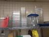 2 shelves of Cambro type containers and lids