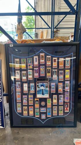 Limited Edition Framed Super Bowl Ticket Display