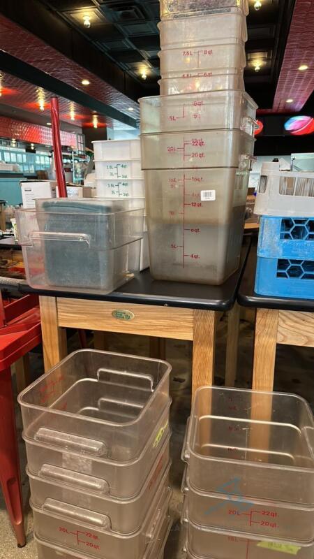 Assorted Size Clear Storage Containers