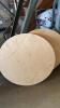 (2) 4ft round unfinished table tops - 4