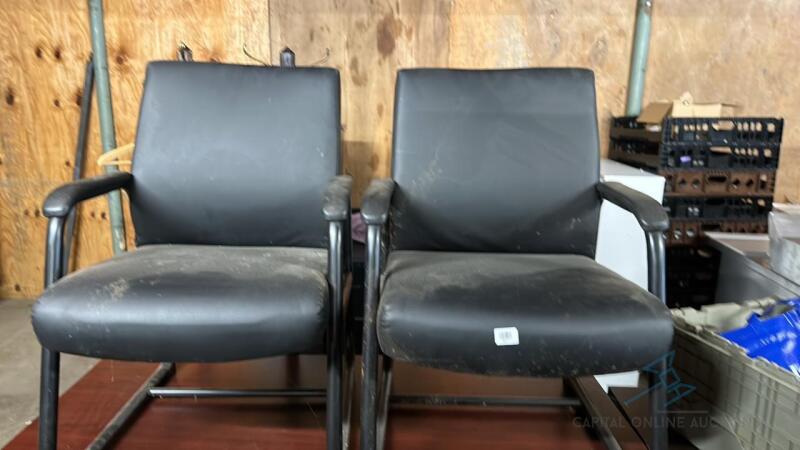 (2) Black Chairs