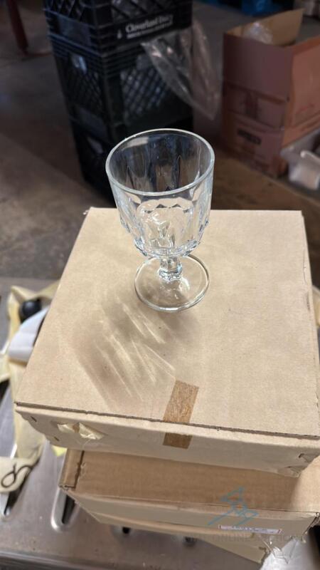 Lot of After Dinner Drinks Glassware about 150 approximately 5 crates