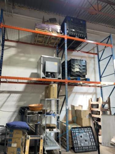 2 bays of pallet racking