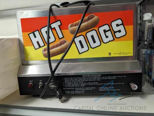 Gold Metal Hot Dog Machine