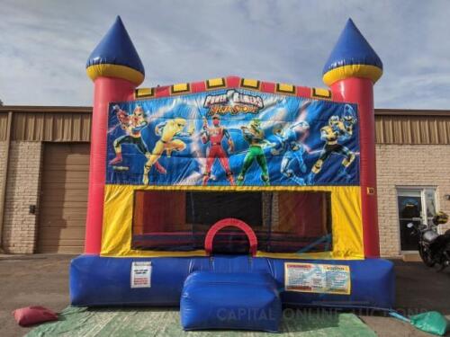 Power Rangers 15x15 Panel Banner for Module Panel Bounce House - Banner Only