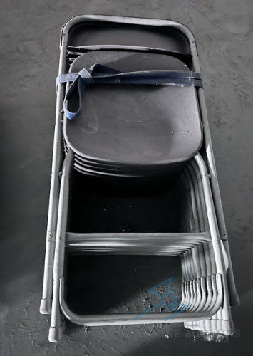 (10) Gray Folding Chairs