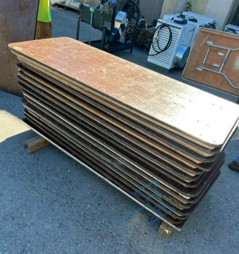 (20) USED 8FT WOODEN FOLDING TABLES