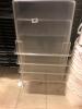 Lot of 4 Clear Polycarbonate Food Containers