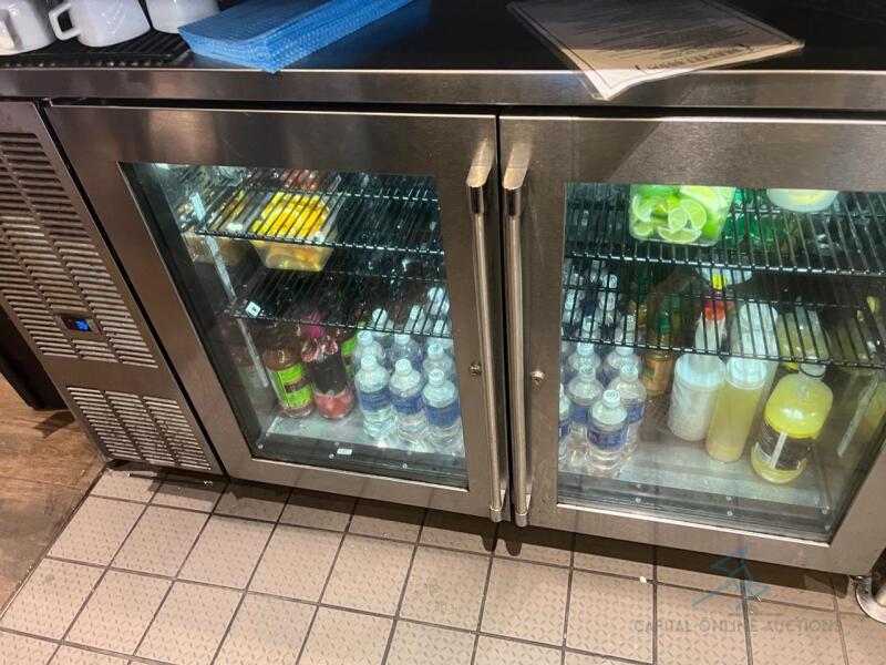 Perlick Glass Door Back Bar Refrigerator