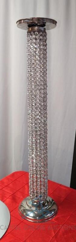 (10) Crystal Beaded 32in Columns