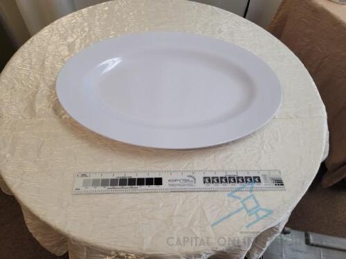 (12) Melamine Platters, 24" Oval