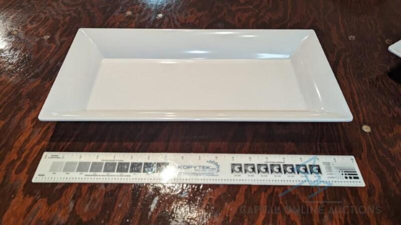 (20) Melamine Platters, 8"x18"