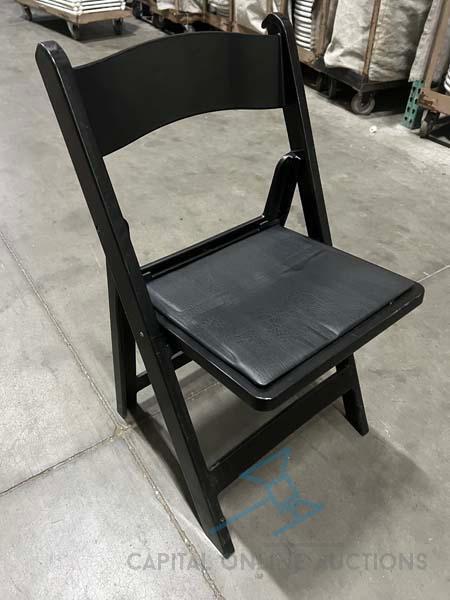 220 Padded Black Chairs