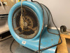 1/4 HP Air Mover Blower Fan for Water Damage Restoration Carpet Dryer Floor Home and Plumbing - 2