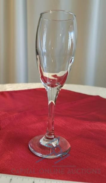 (36) Glass, Champagne Flute 6oz