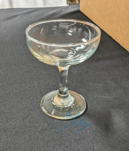 (25) Glass, Champagne Saucer 5.5oz