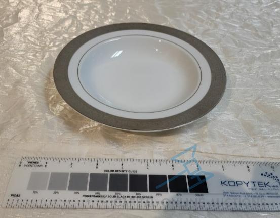 (87) China, Estate Platinum Soup Plate