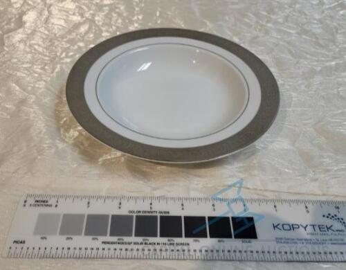 (60) China, Estate Platinum Soup Plate