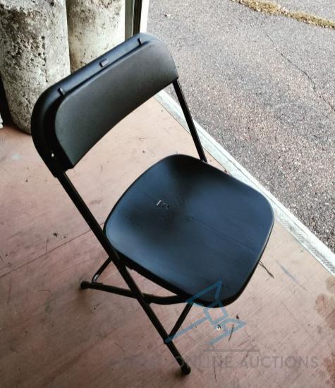 (150) Black Folding Chair