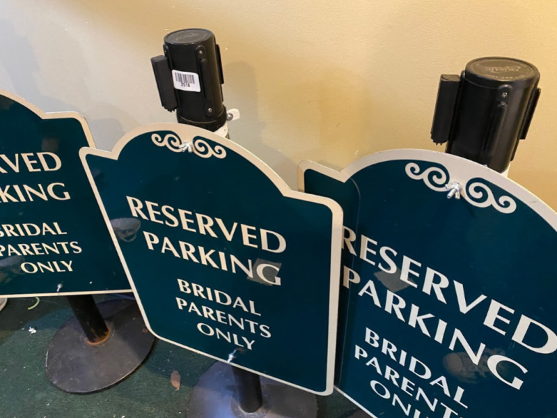 Reserved Parking Signs