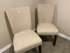 2 Matching White Chairs