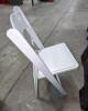 (75) Chair, White Resin Padded - B grade - 2