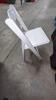 (75) Chair, White Resin Padded - B grade - 2