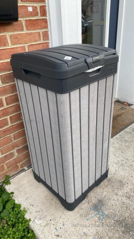 (2) Outdoor Trash Receptacles