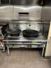 2 Burner wok range with woks - 2