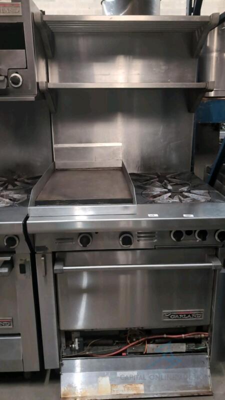 Garland 2 Plate Burner Plus Flatop Grill