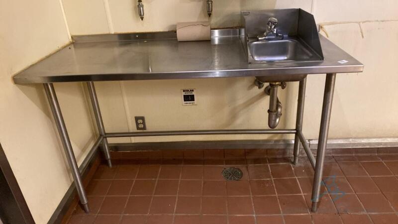 Stainless Steel Table with Sink