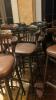 (15) Bar Stools with a leather padding - 2