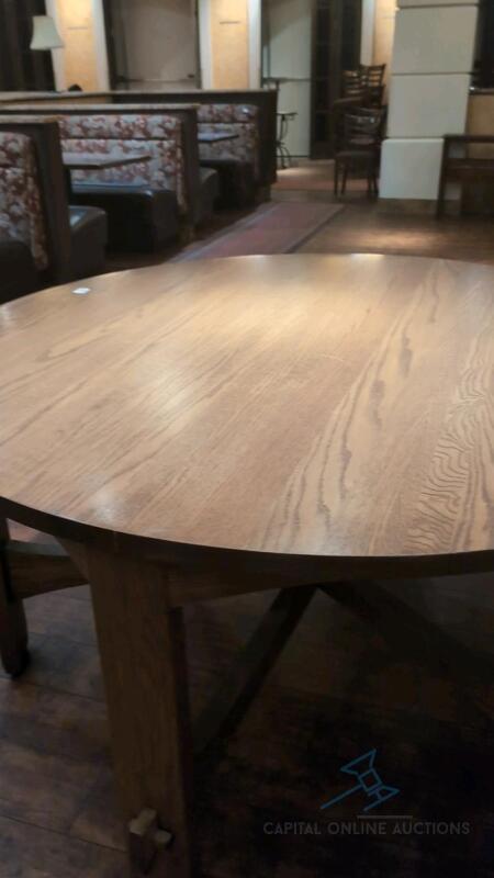 60 inch Round Wood Table